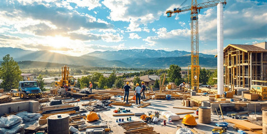 Construction workers in Boise, Idaho's construction site.